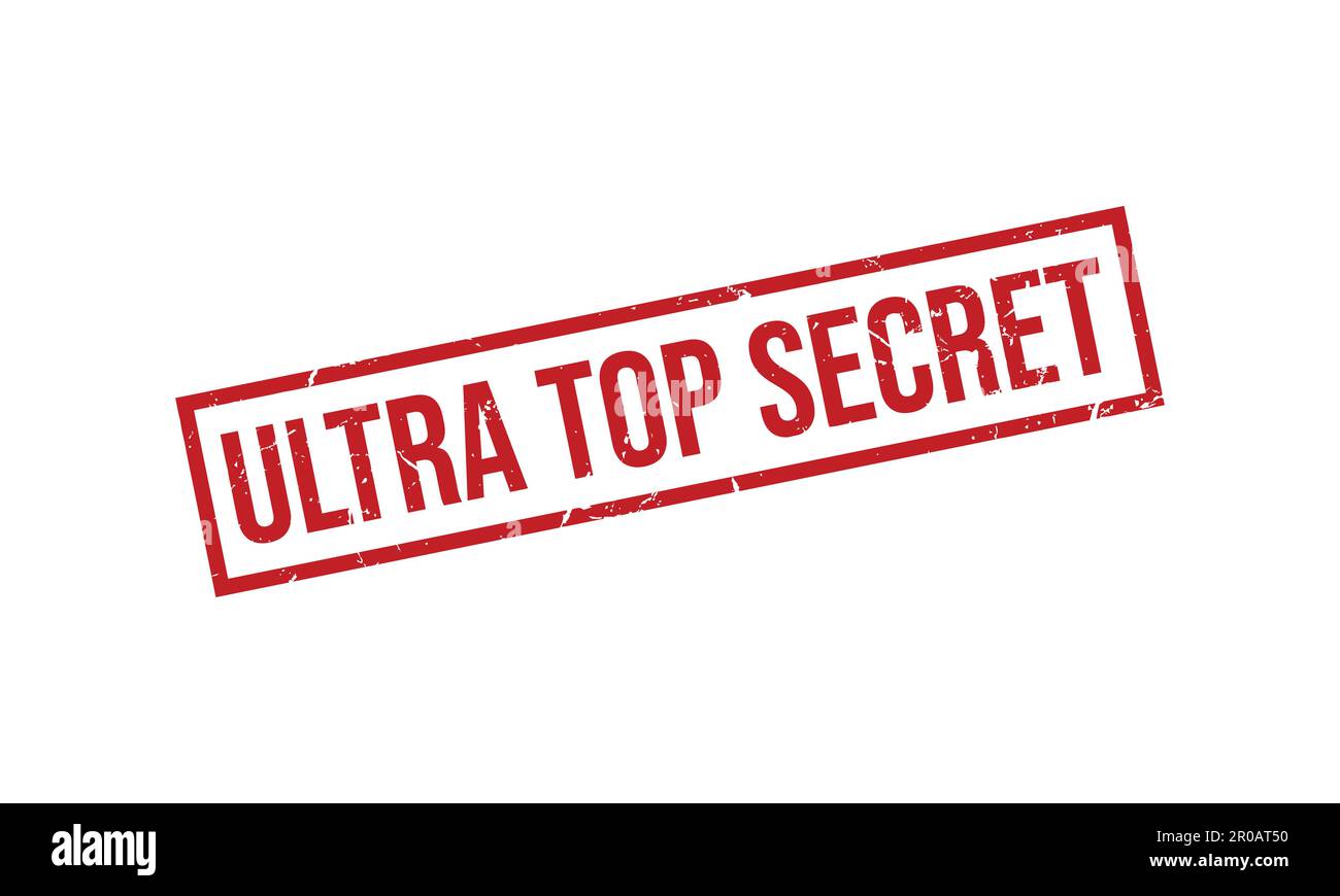 Ultra Top Secret Gummistempel. Darstellung Des Ultra Top Secret Grunge Stamp Seal Vector Stock Vektor