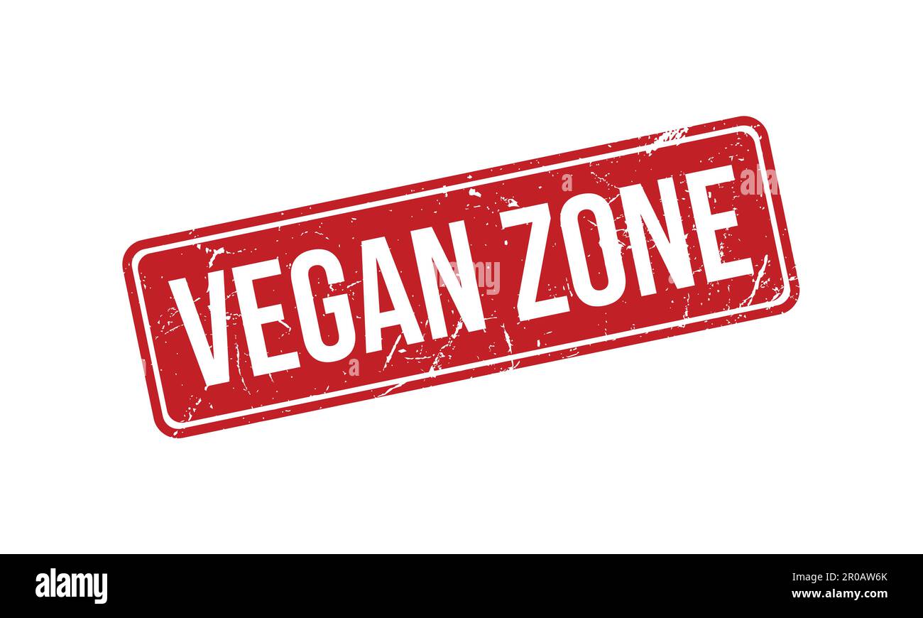 Vegane Zone Gummi Grunge Stamp Seal Stock Vector Stock Vektor