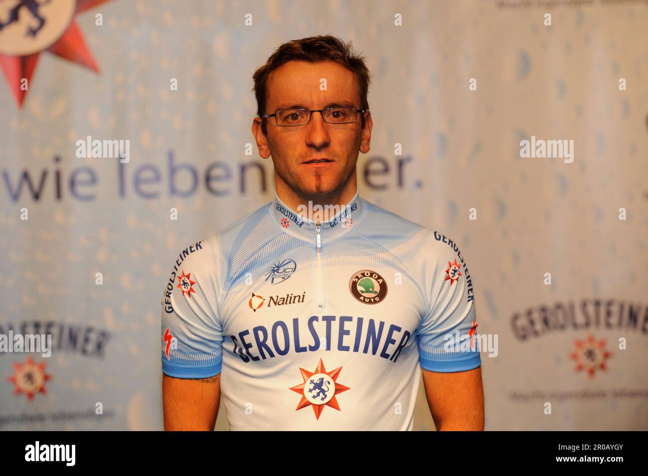 Volker Ordowski Porträt.Radsport, Teamvorstellung Team Gerolsteiner in Gerolstein am 15,1.2008. Stockfoto