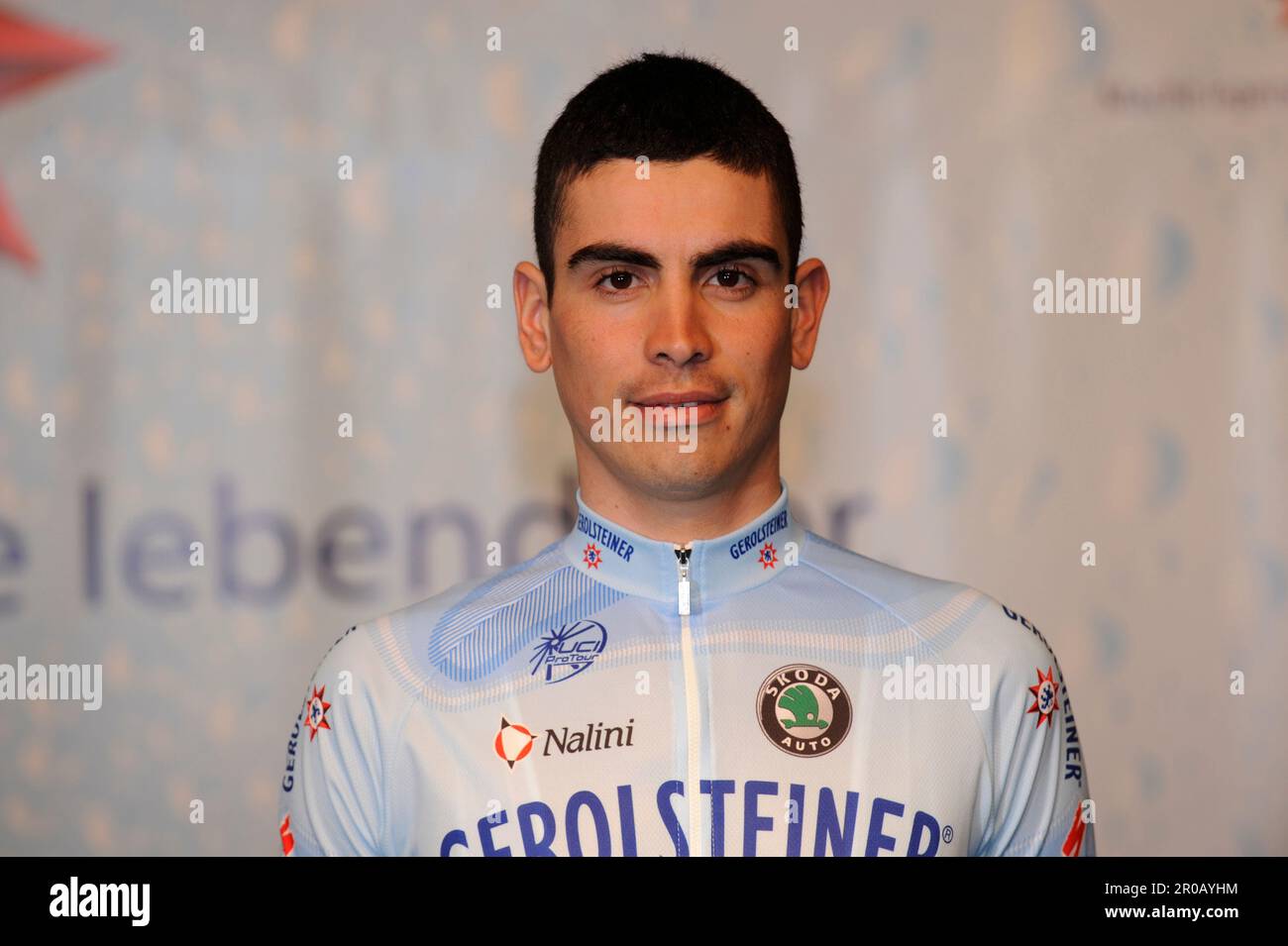 Andrea Moletta, Porträt.Radsport, Teamvorstellung Team Gerolsteiner in Gerolstein am 15,1.2008. Stockfoto