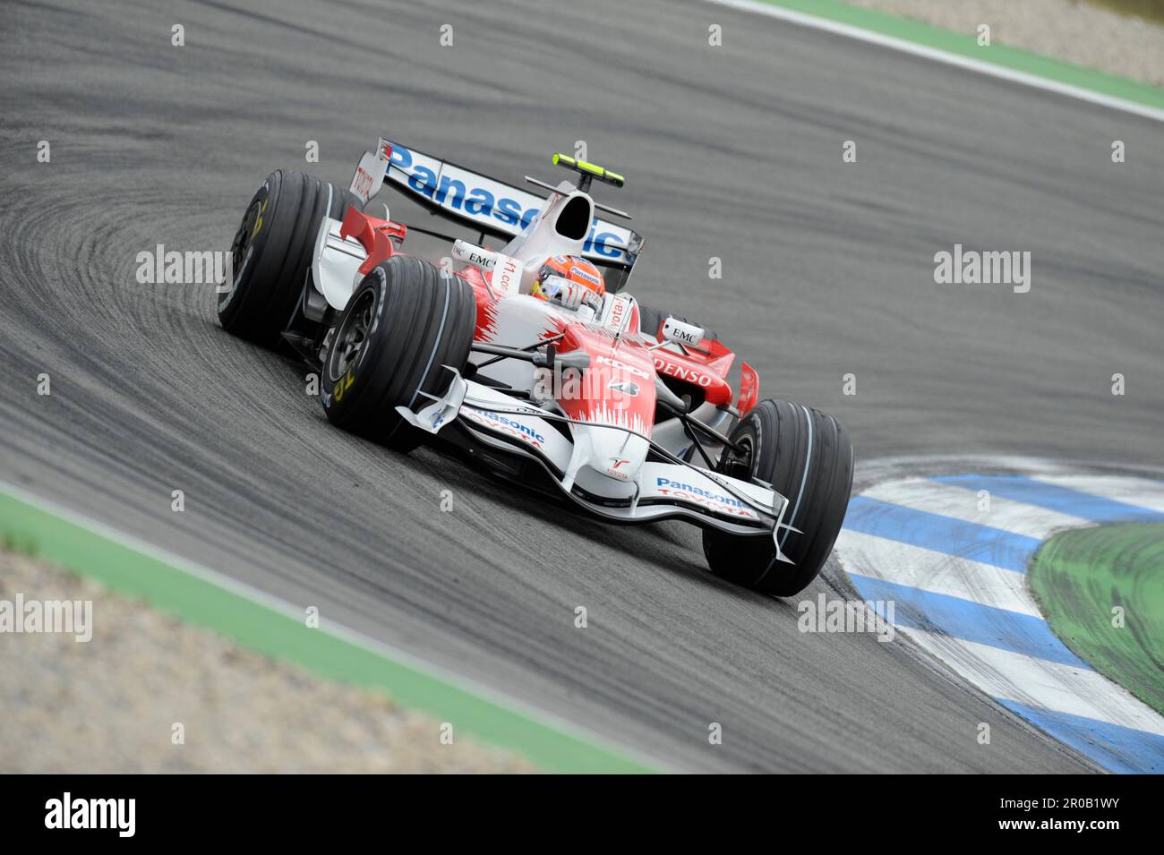 Timo Glock Aktion auf Toyota.Formel 1 Grand Prix auf dem Hockenheimring am 20.7.2008 Stockfoto