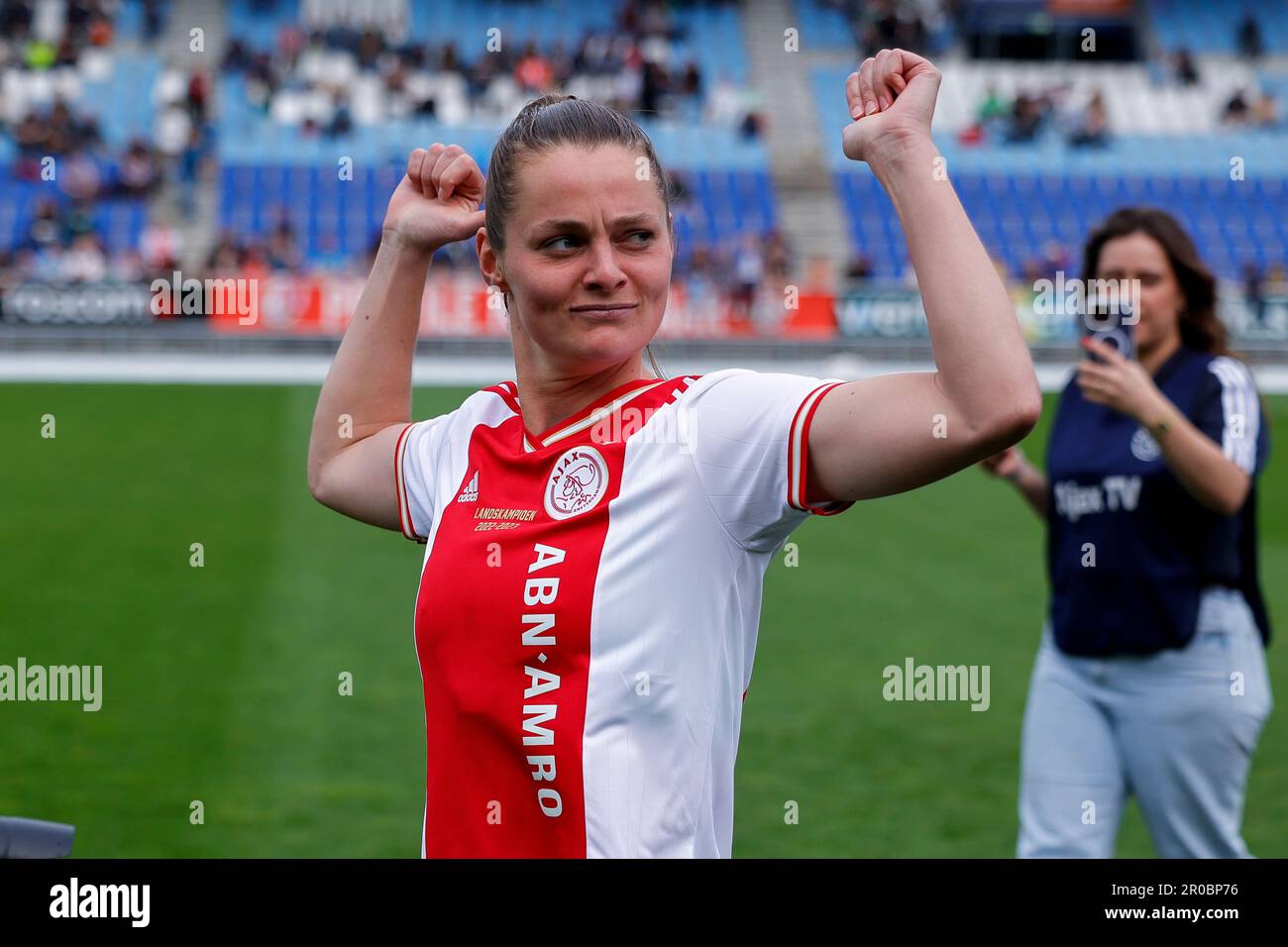 07-05-2023: Sport: PEC gegen Ajax (Frauen) ZWOLLE, NIEDERLANDE - MAI 7: Eschly Bakker (AFC Ajax) während des Spiels Dutch Azerion Eredivisie Vrouwen PEC Zwo Stockfoto