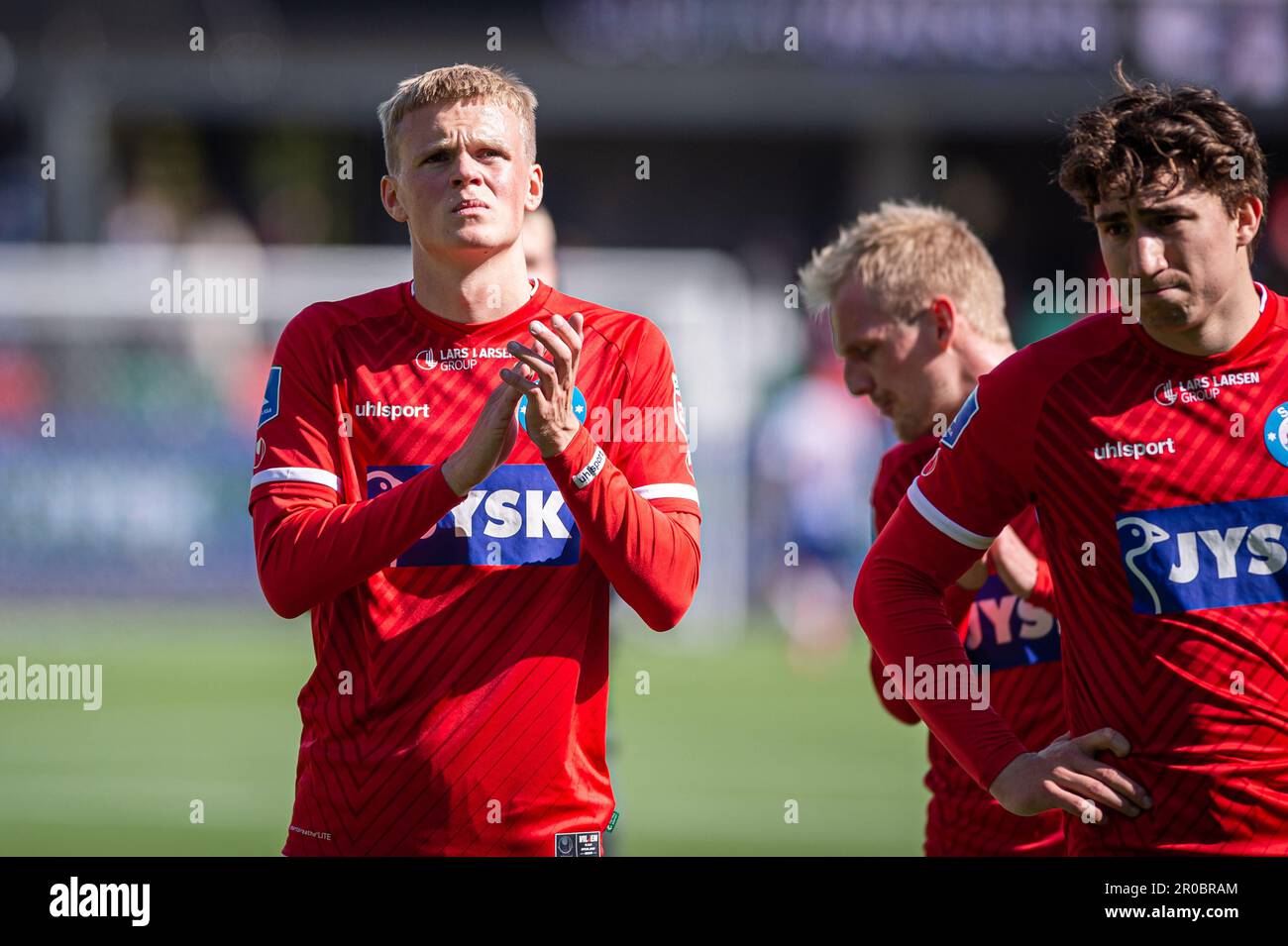 Silkeborg, Dänemark. 07. Mai 2023. Soren Tengstedt von Silkeborg, GESEHEN nach dem 3F. Superliga-Spiel zwischen Silkeborg IF und Odense Boldklub im Jysk Park in Silkeborg. (Foto: Gonzales Photo/Alamy Live News Stockfoto