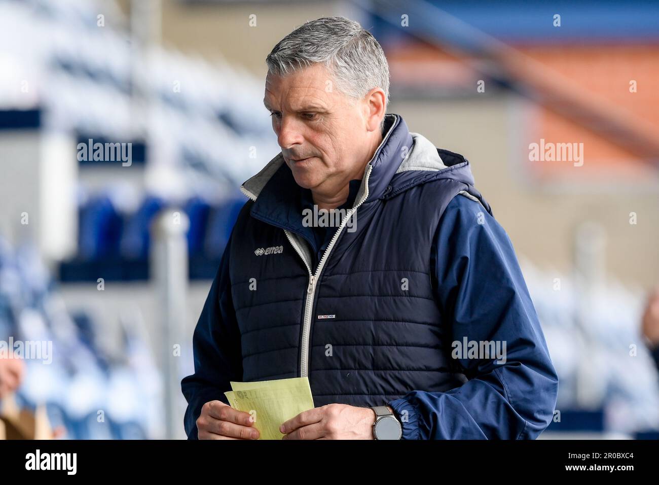 Hartlepool United Manager John Askey kommt zum Sky Bet League 2 Spiel