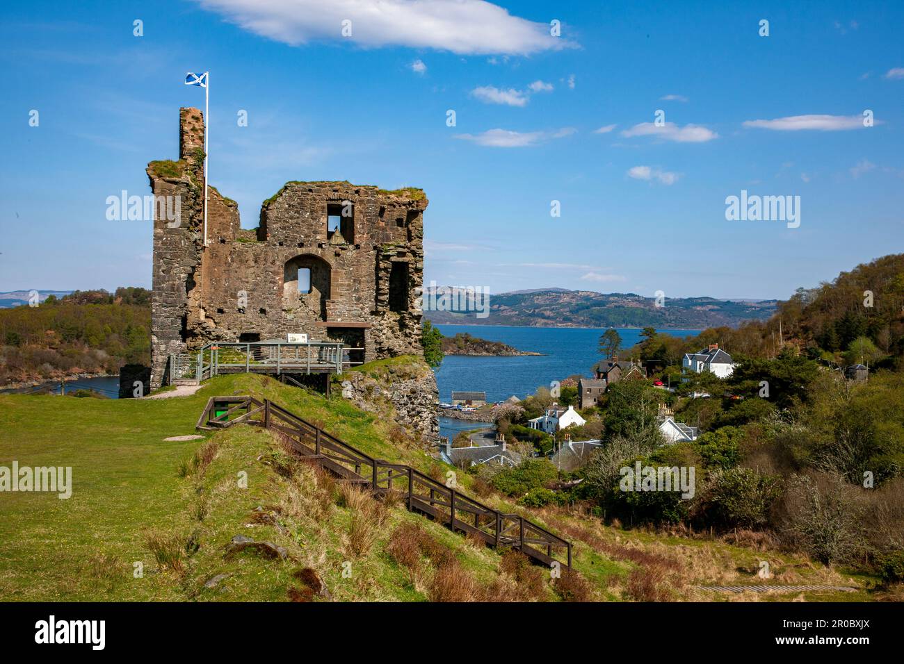 Tarbert Castle, Tarbert, Loch Fyne, Argyll Stockfoto