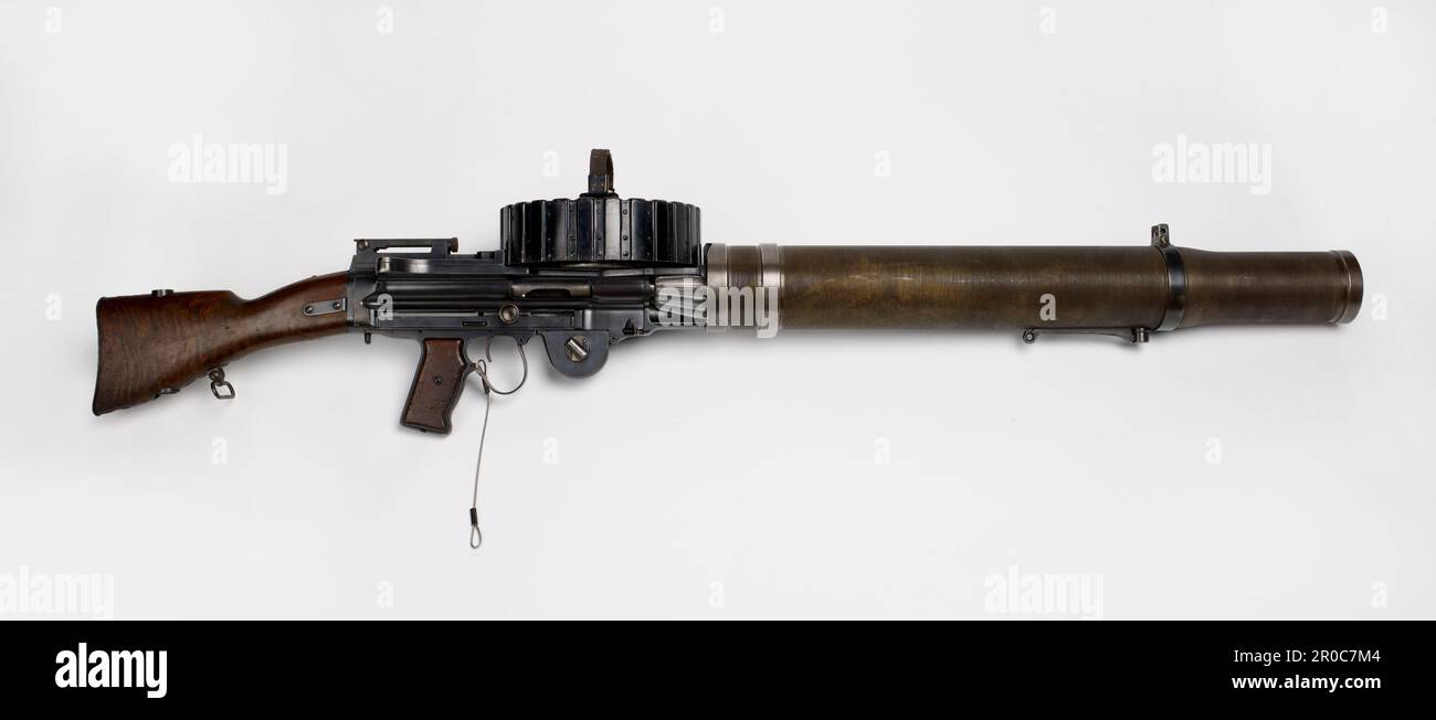 Lewis Infanterie Maschinengewehr, Erster Weltkrieg. Hersteller: BSA (Birmingham Small Arms) Stockfoto