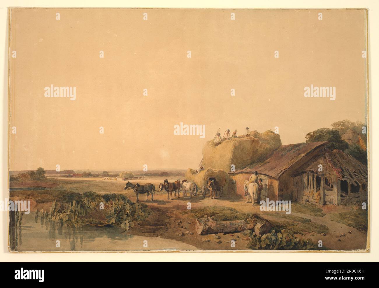 Der Hof, 1820. Von Peter De Wint Stockfoto