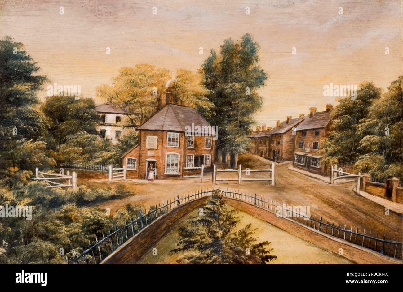 Das Alte Mauttor, Villa Road, Handsworth, 1829-1850. Von W. Green Stockfoto