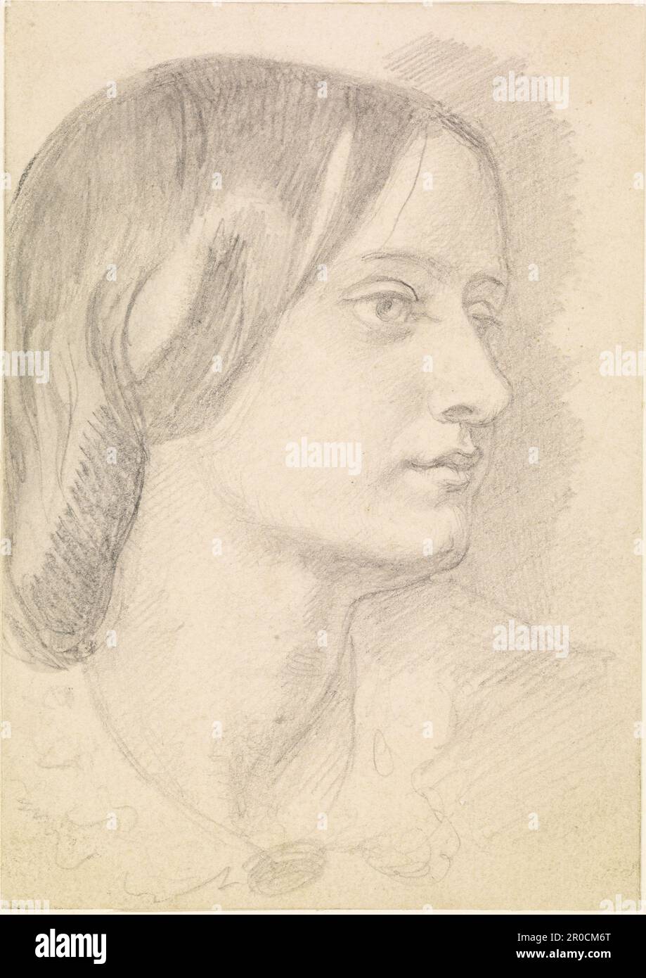 Porträt von Red Lion Mary, Mrs. Mary Nicholson, 1856-59. Dante Gabriel Rossetti . Stockfoto