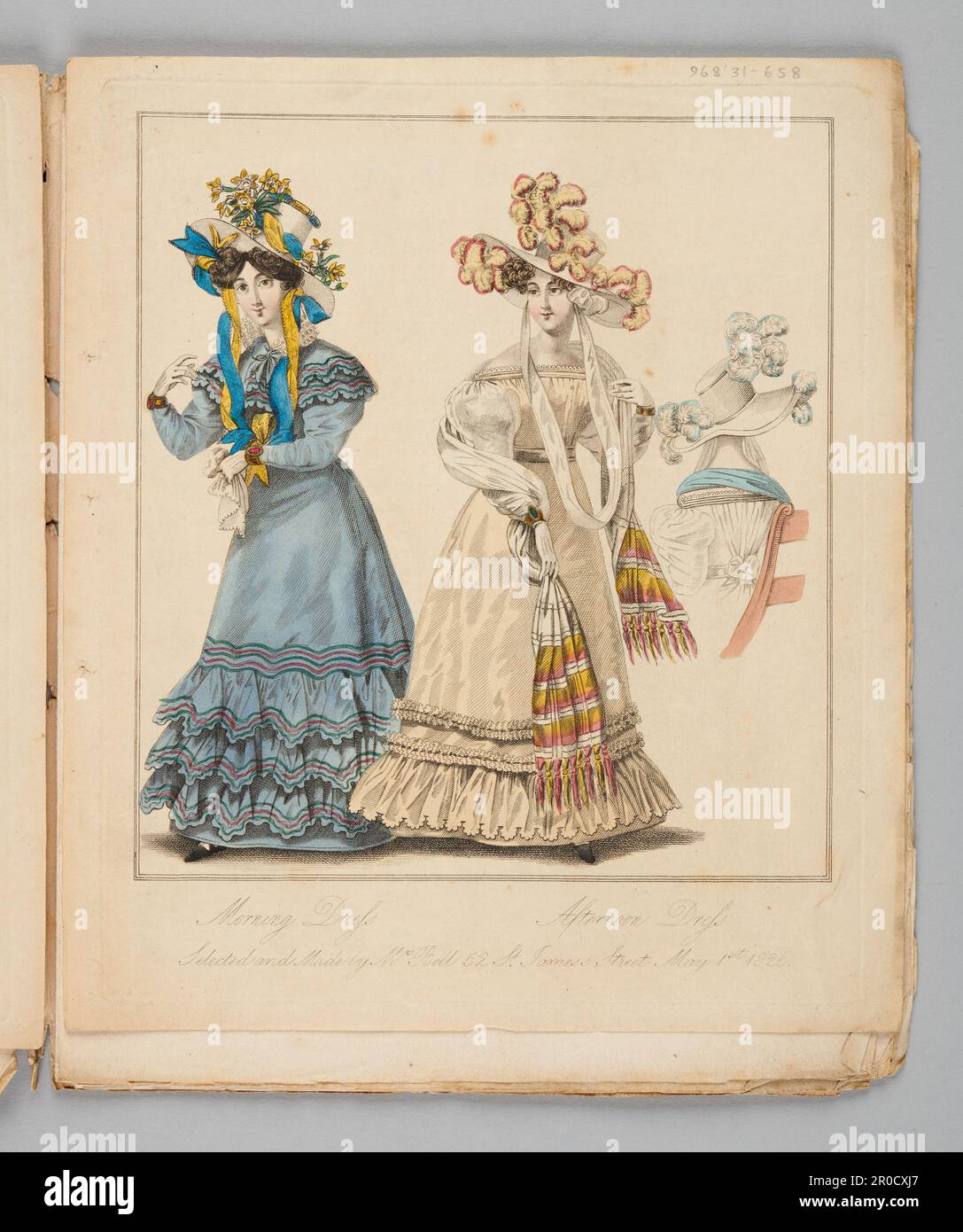 The World of Fashion and Continental Feuilletons, Mai 1. 1826. Nein, 24 Vol Modemagazin. Gedruckt von Schulze Stockfoto