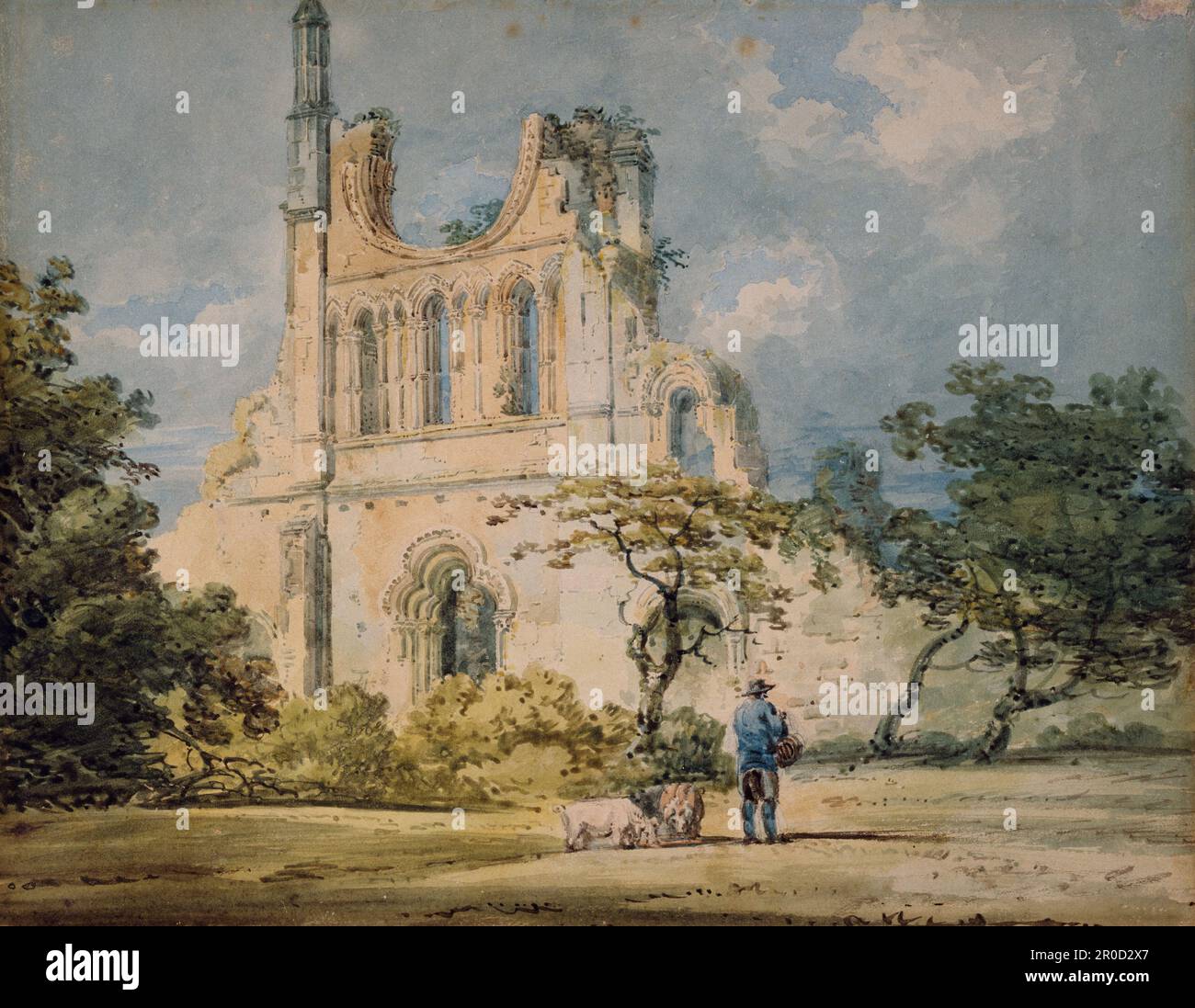 Byland Abbey, Yorkshire, 1796. Thomas Girtin Stockfoto