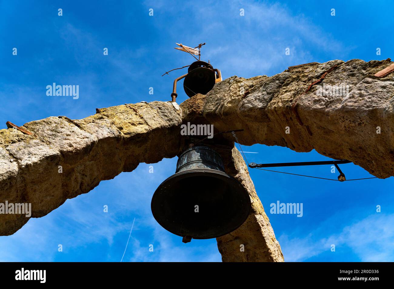 Torre de les Hores in Peratallada, Forallac, Baix Emporda, Costa Brava, Girona, Katalonien Stockfoto