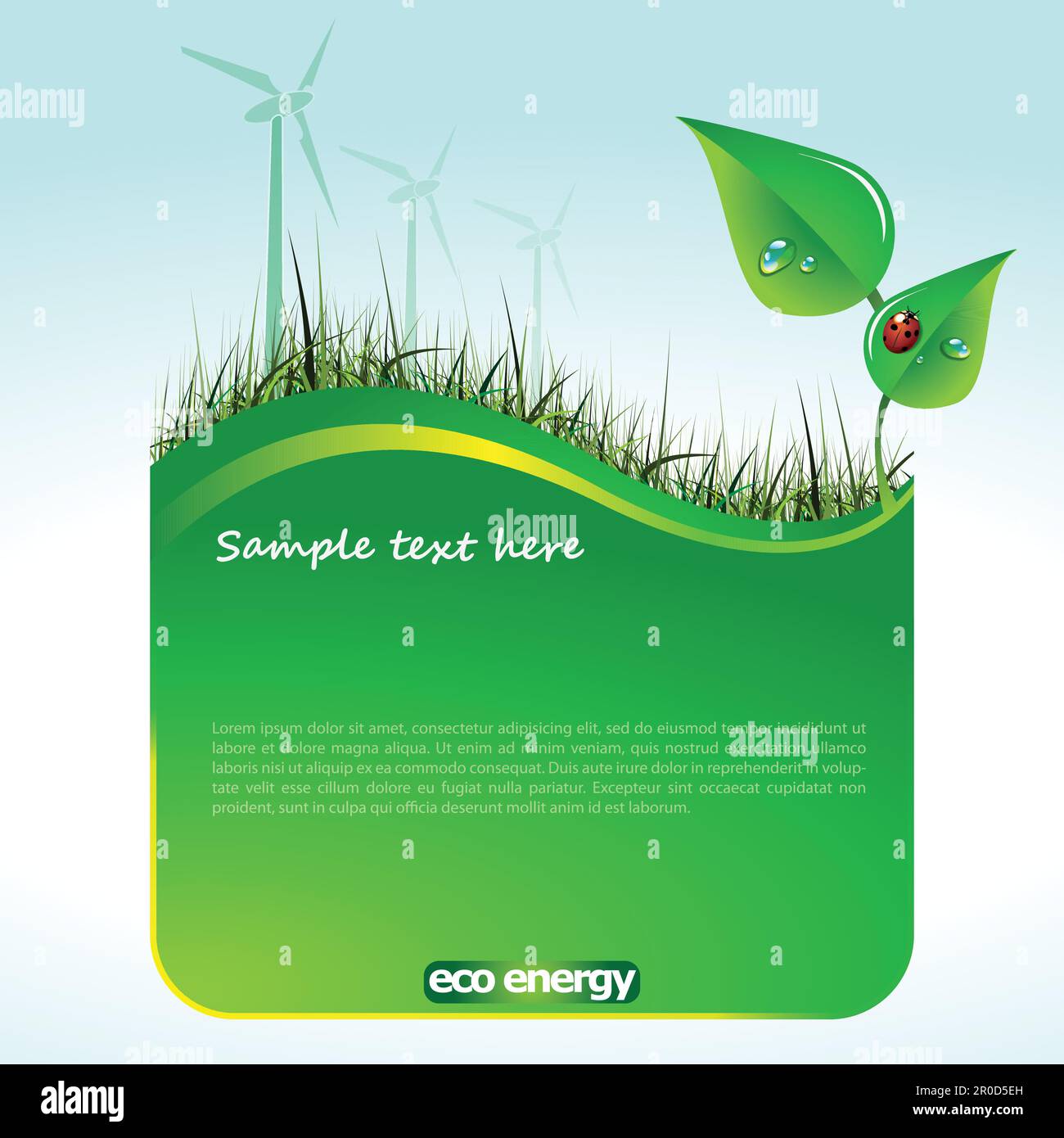 Eco-Design oder Website-Vorlage Stock Vektor