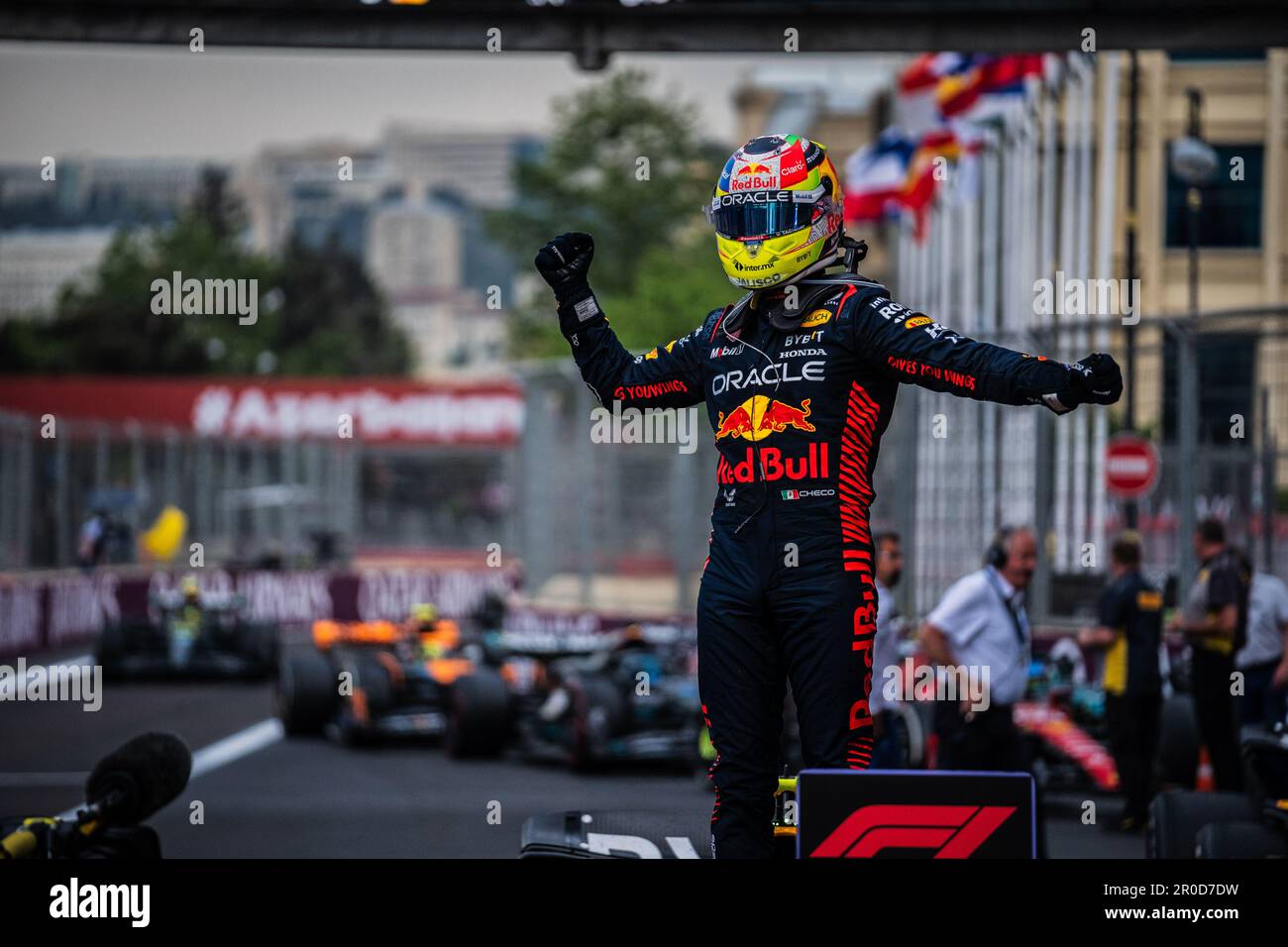 BAKU, ASERBAIDSCHAN, baku City Circuit, 30.April 2023: #11. Sergio PEREZ Mendoza, Red Bull Racing, Honda, während des Aserbaidschan Formel 1 Grand Prix A. Stockfoto