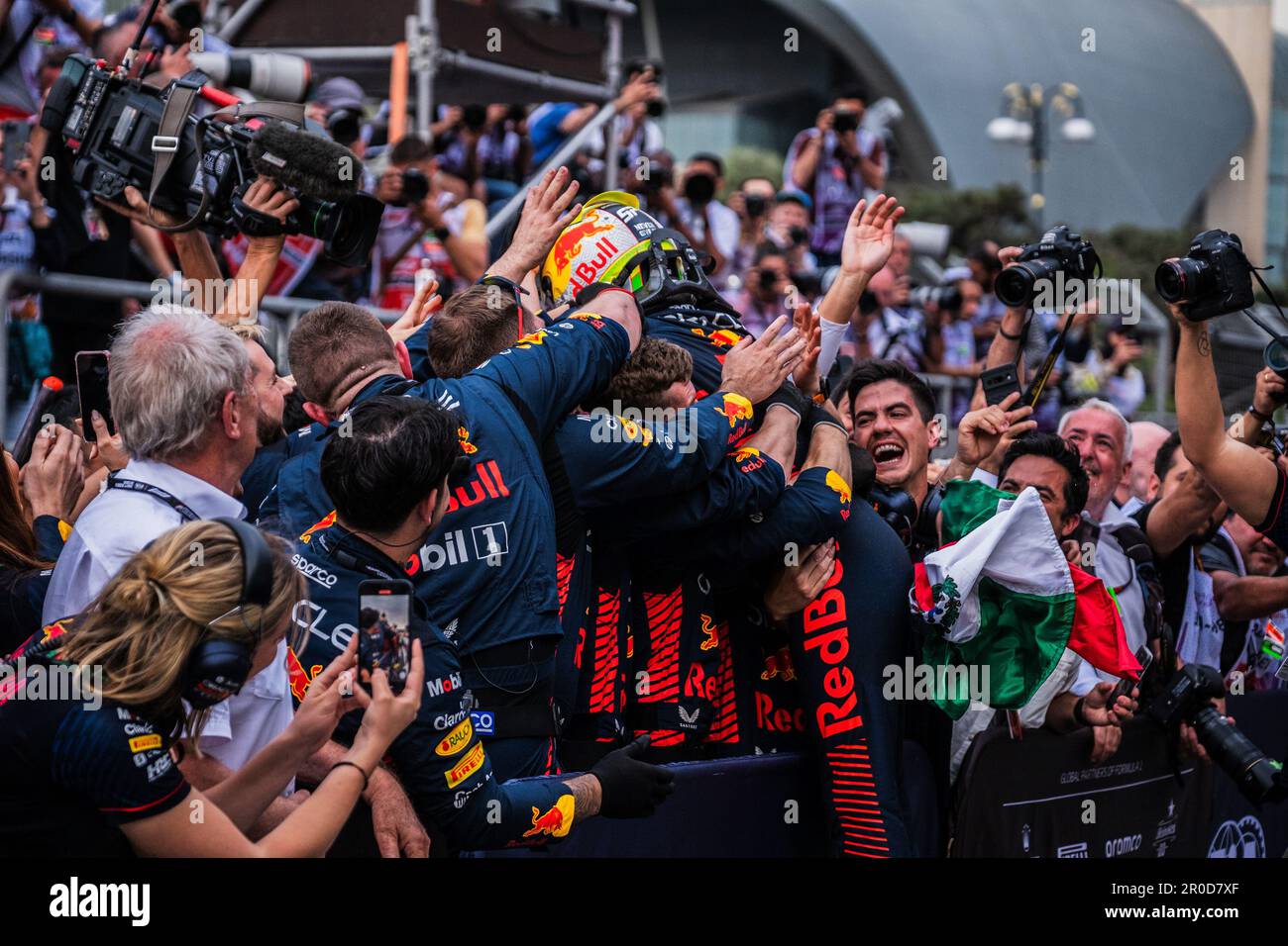 BAKU, ASERBAIDSCHAN, baku City Circuit, 30.April 2023: #11. Sergio PEREZ Mendoza, Red Bull Racing, Honda, während des Aserbaidschan Formel 1 Grand Prix A. Stockfoto