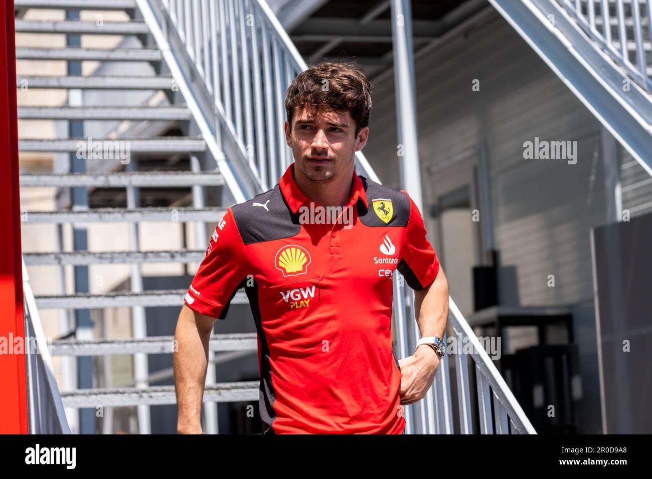 BAKU, ASERBAIDSCHAN, baku City Circuit, 27.April 2023: #16, Charles LECLERC, Team Scuderia Ferrari, während des Aserbaidschan Formel 1 Grand Prix in Baku Stockfoto