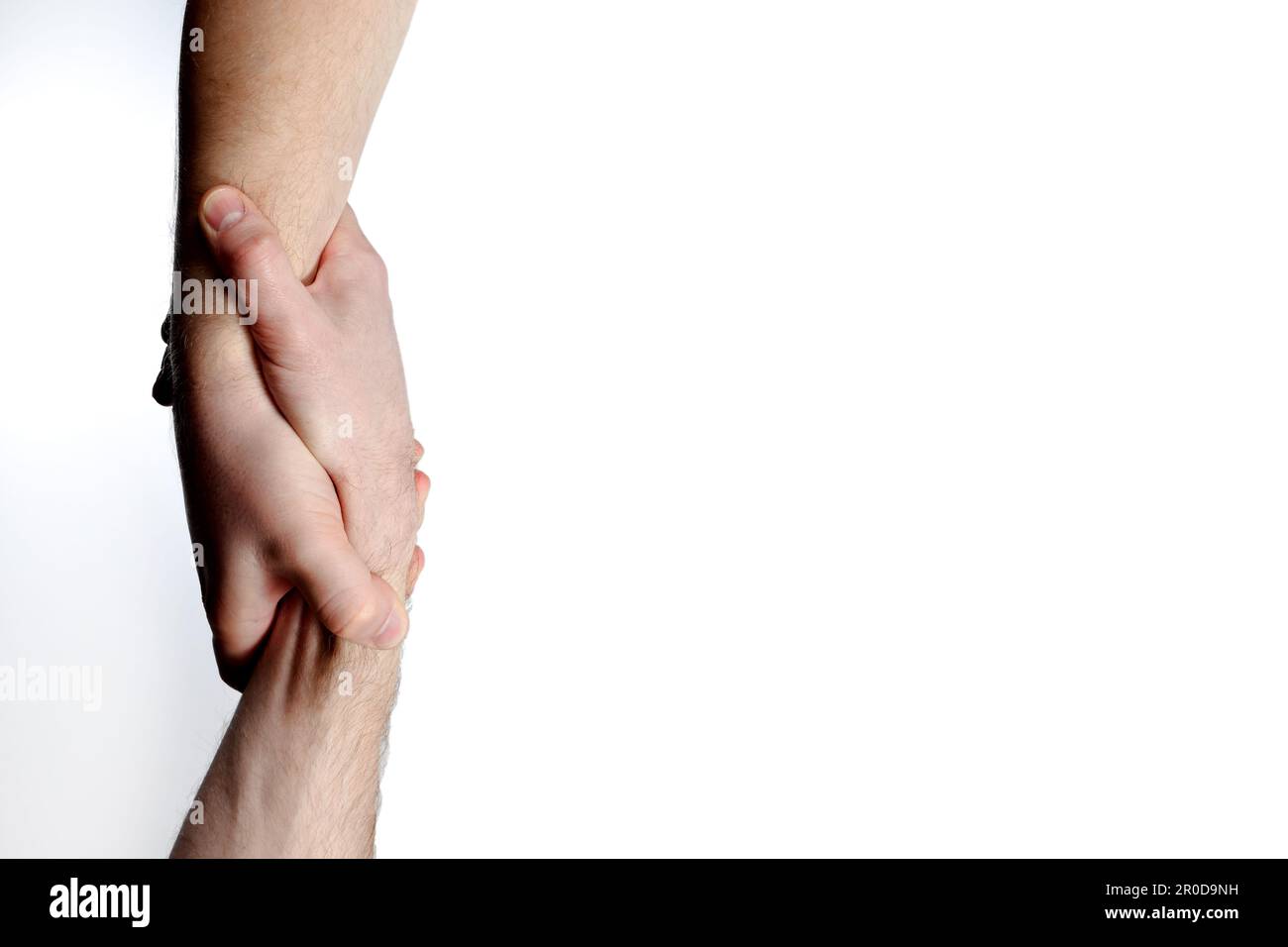 Helfer-Hand-Konzept und internationaler Friedenstag, Unterstützung. Stockfoto