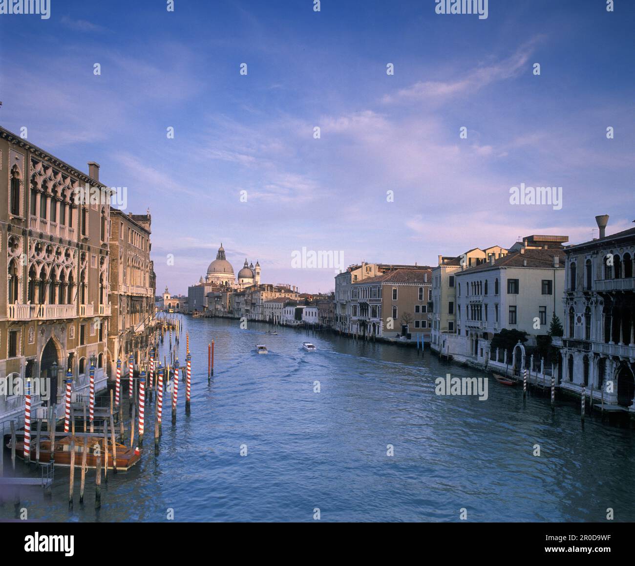 Landschaftsblick auf den Canale Grande Venedig Italien Stockfoto