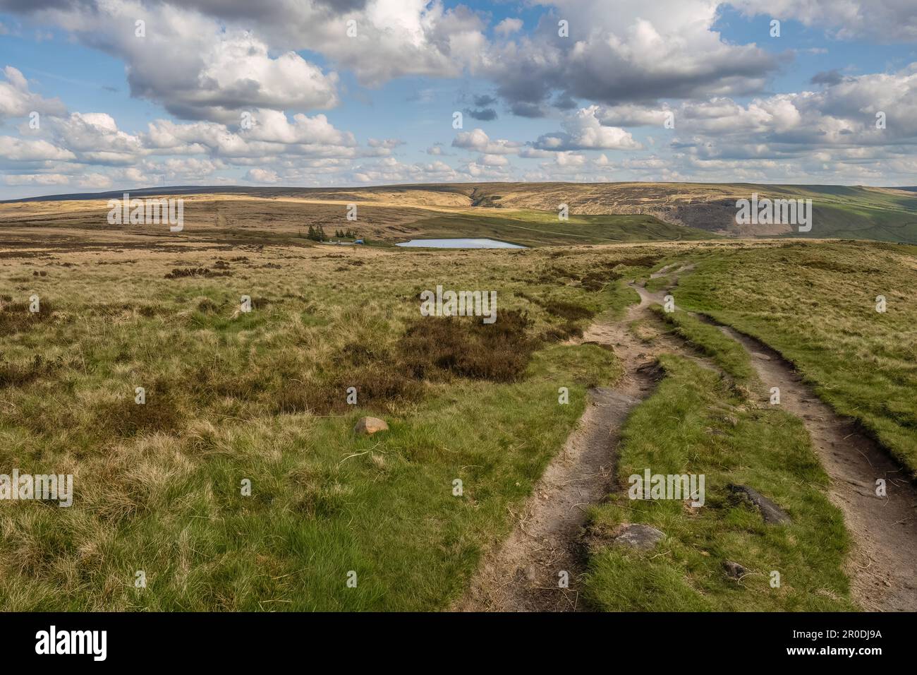 . Die Packhorse Bridge auf dem Standedge Trail, die Marsden in den Southern Pennines verlässt Stockfoto