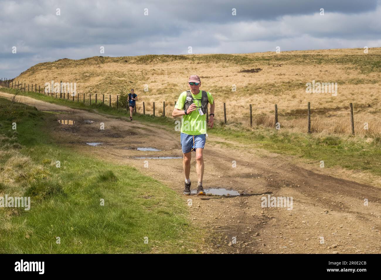 07.05.23 Marsden, West Yorkshire, Vereinigtes Königreich. Fell Läufer nehmen an den Marsden Moors 12. und dem Marsden Moors Marathon Teil Stockfoto