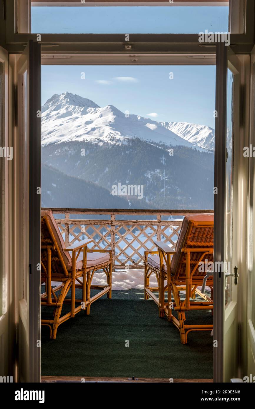 Schweiz, Grisons, Davos: Hotel Schatzalp Stockfoto