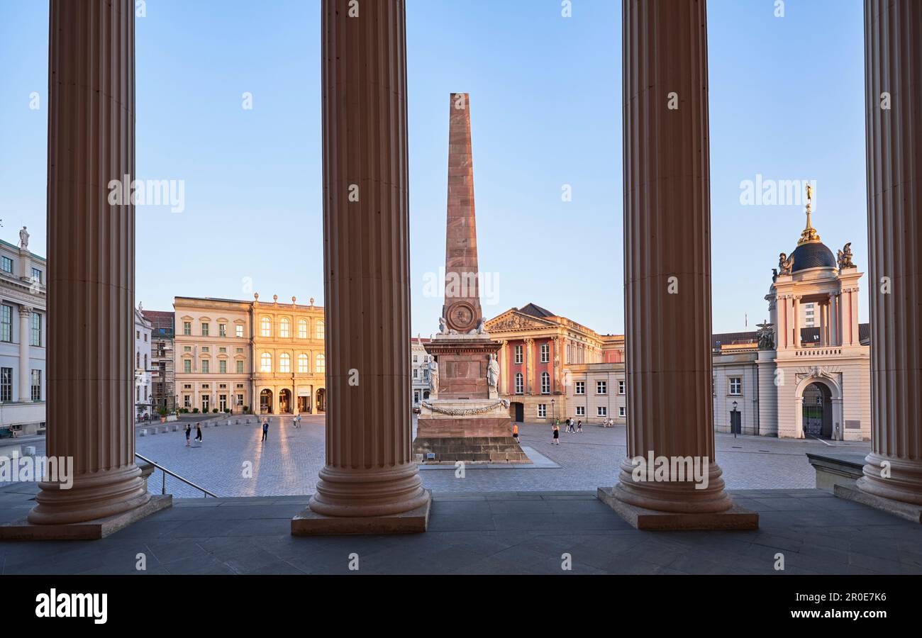 Der Alte Marktplatz mit dem Museum Barberini, Potsdam, Brandenburg, Deutschland Stockfoto