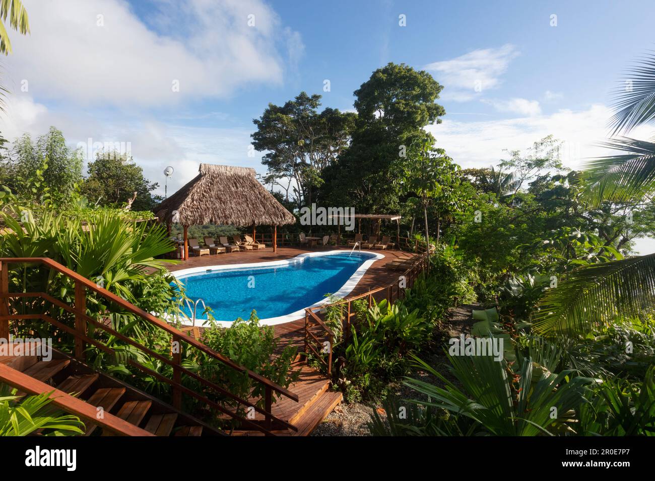 Der Pool in Lapas Rojas Eco Lodge, Halbinsel Osa, Costa Rica, Mittelamerika  Stockfotografie - Alamy