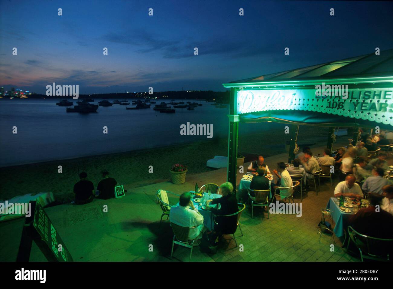 Doyles on the Beach, Fischrestaurant, Watsons Bay, Nobelstadtteil Vaucluse Sydney, NSW, Australien Stockfoto