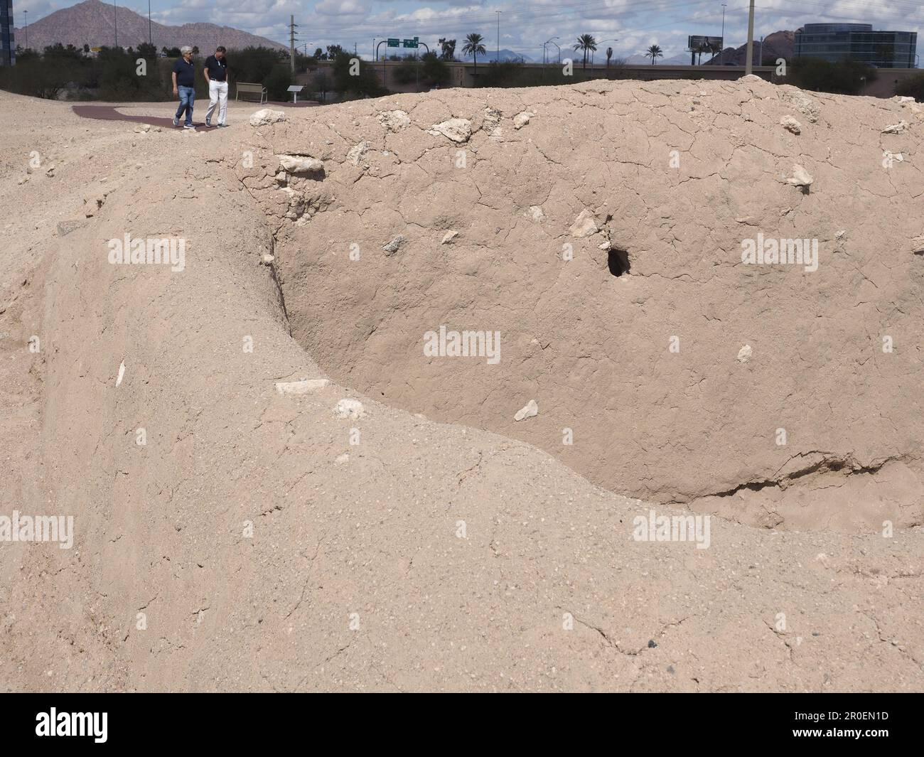 PUEBLO GRANDE MUSEUM, PHOENIX. ARIZONA, VEREINIGTE STAATEN VON AMERIKA Stockfoto