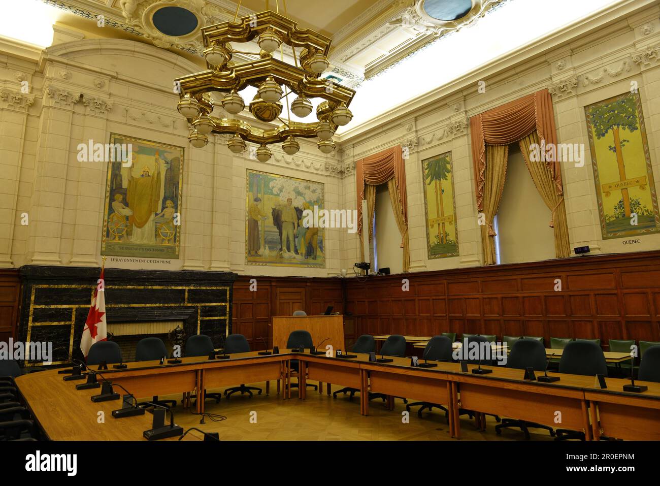 Sitzungssaal, Parlament, Parlamentsgebäude, Ottawa, Ontario, Kanada Stockfoto