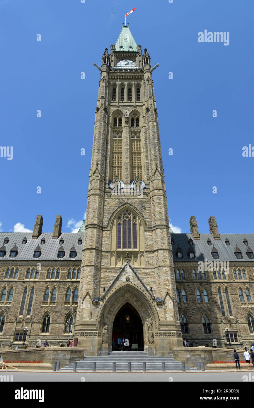 Parlamentsgebäude, Ottawa, Ontario, Kanada Stockfoto