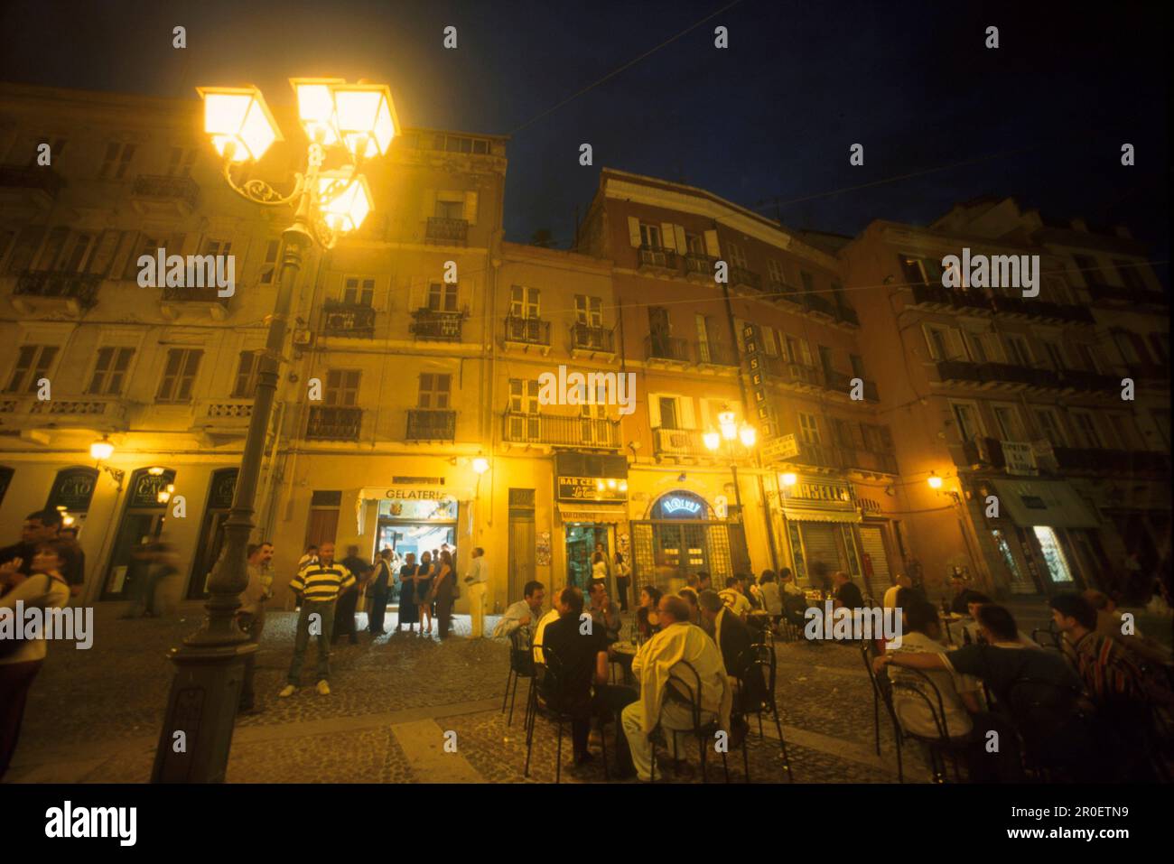 Piazza Yenne, Cagliari, Sardinien Italien Stockfoto
