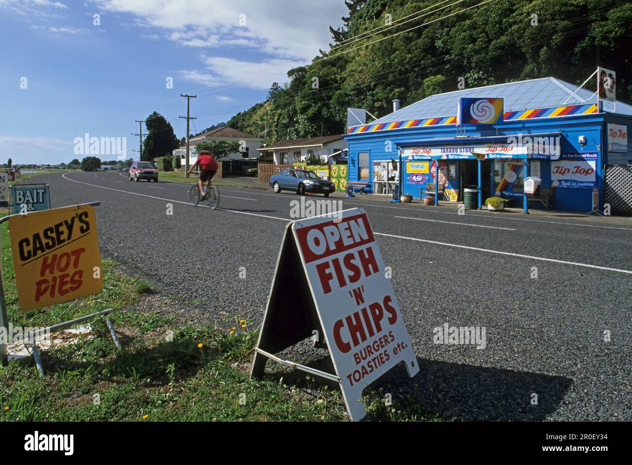 Geschäft vor Ort, Coromandel, Gemischtwarenladen, Coromandel Halbinsel, Nordinsel, Neuseeland, Coromandel Halbinsel Stockfoto