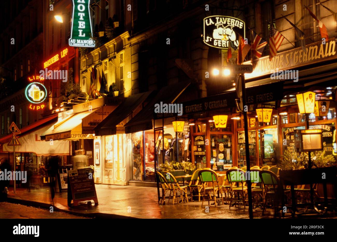 Brasserie Lipp, Saint Germain, Paris Frankreich Stockfoto