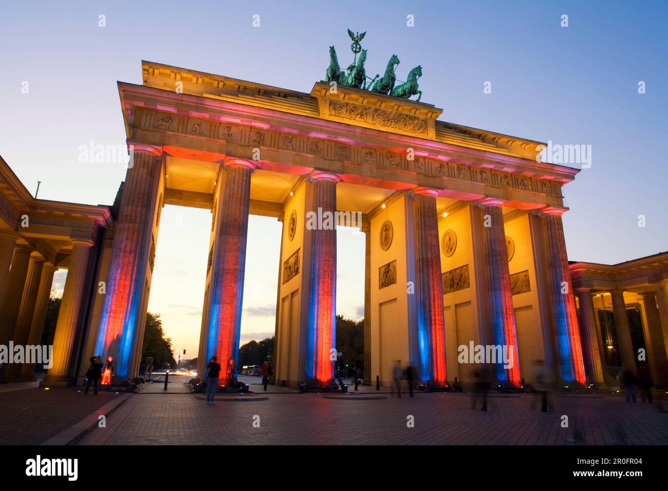 Berlin brandenburger Tor, Lichterfest 2006, pariser Platz Stockfoto