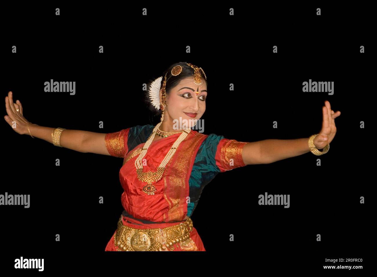 Indien Kerala Kumarakom Backwaters Taj Garden Retreat Hotel Tanz-performance Stockfoto