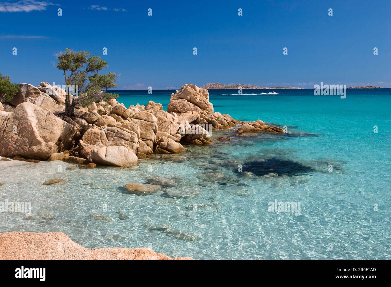 Spiaggia Capriccioli Costa Smeralda Sardinien Italien Stockfoto