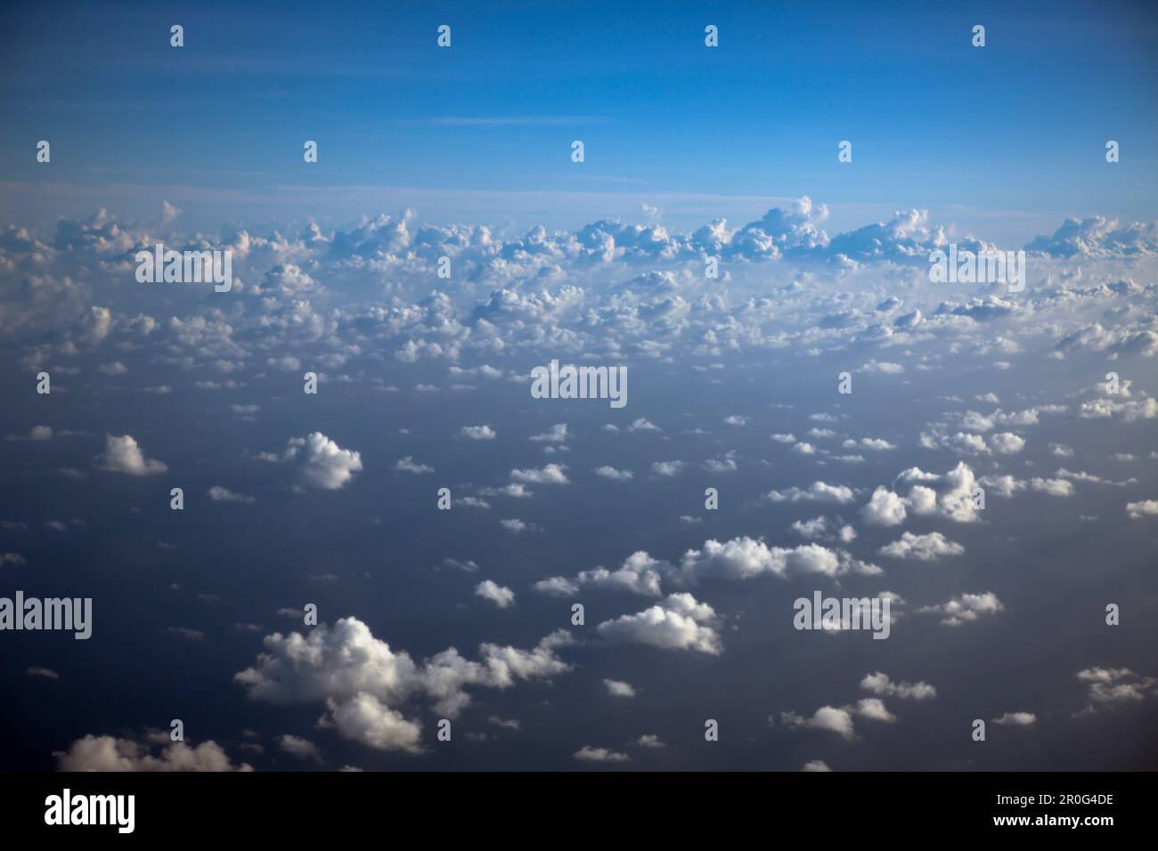 Wolkiger Himmel, Marshallinseln, Mikronesien, Pazifik Stockfoto