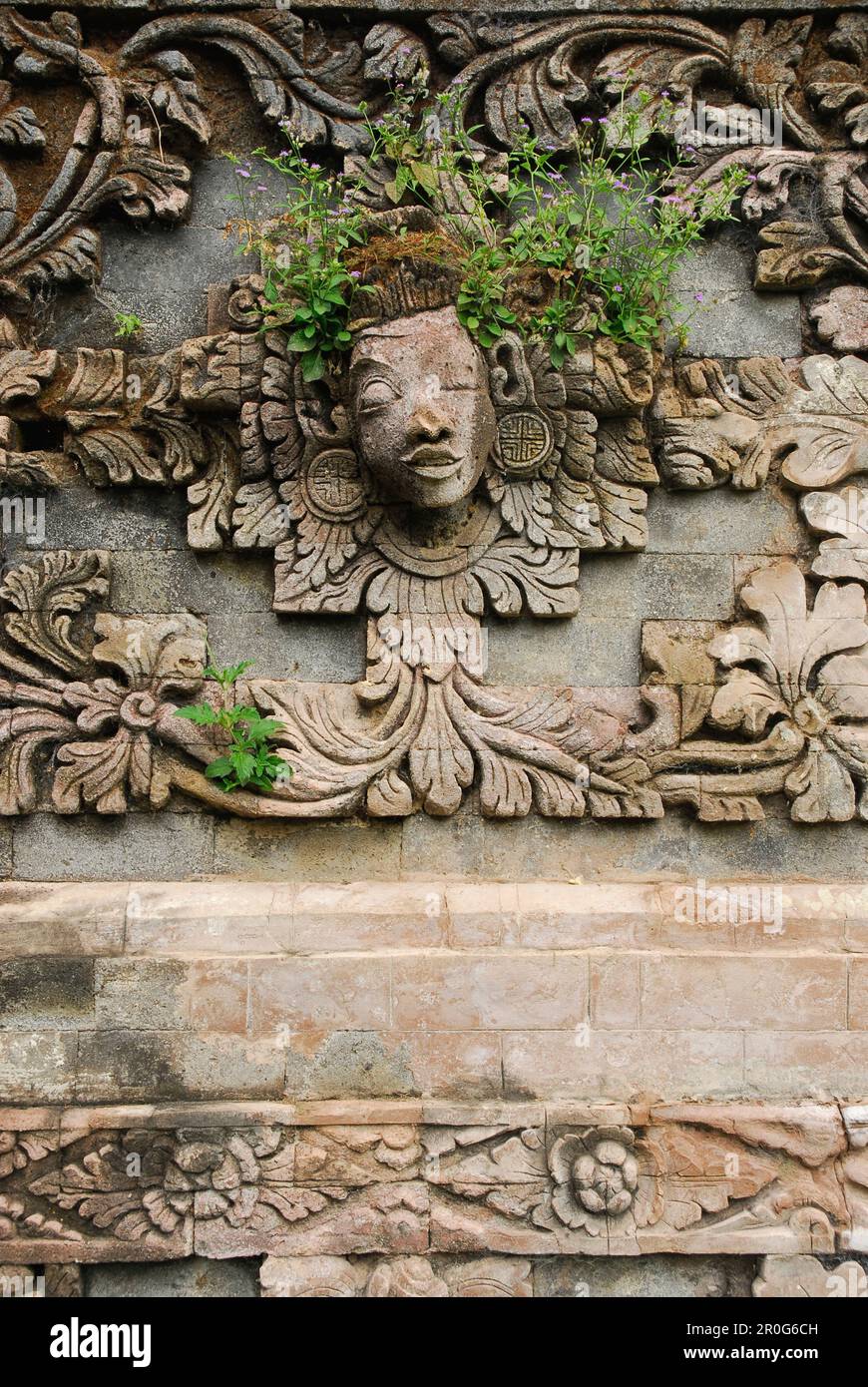 Details des Pura Beji Tempels in Sangsit, Nordbali, Indonesien, Asien Stockfoto
