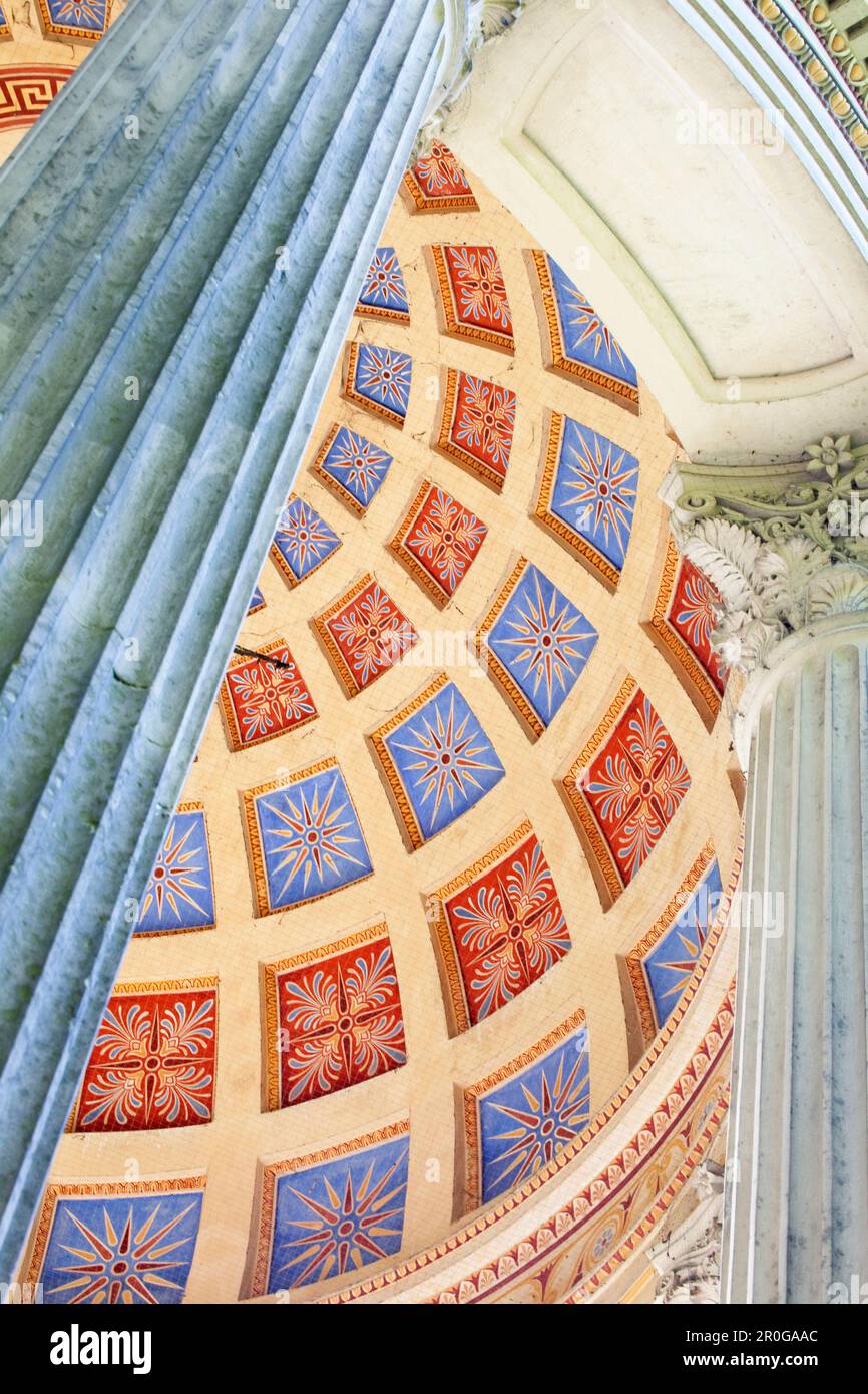 Deckengewölbe, Apollo-Tempel, Nymphenburg Palace Park, München, Bayern, Deutschland Stockfoto