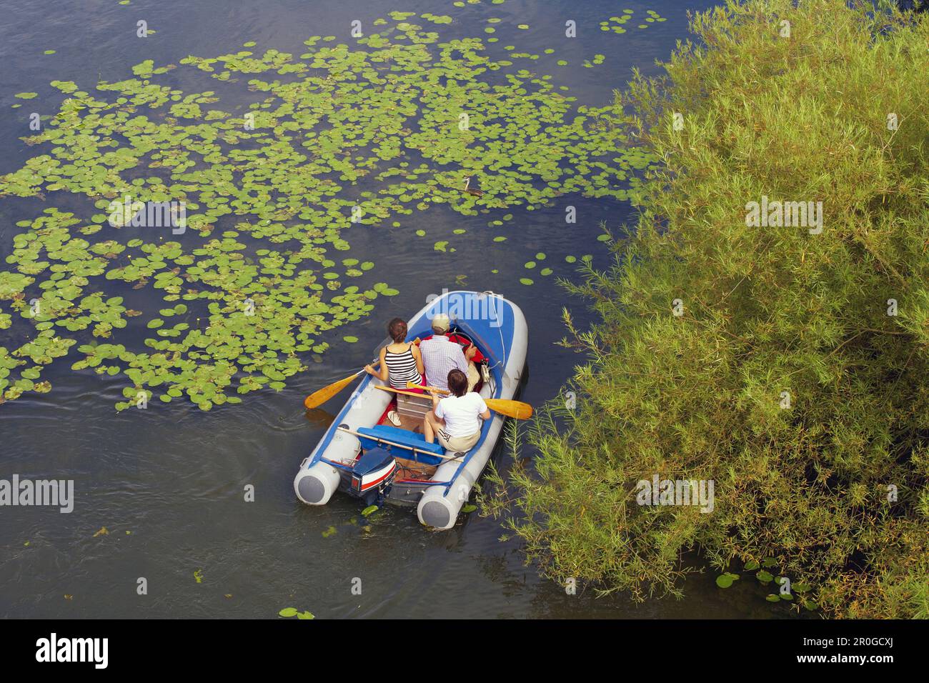 Gummischiff, Ruhrgebiet, Essen, Nordrhein-Westfalen, Deutschland Stockfoto