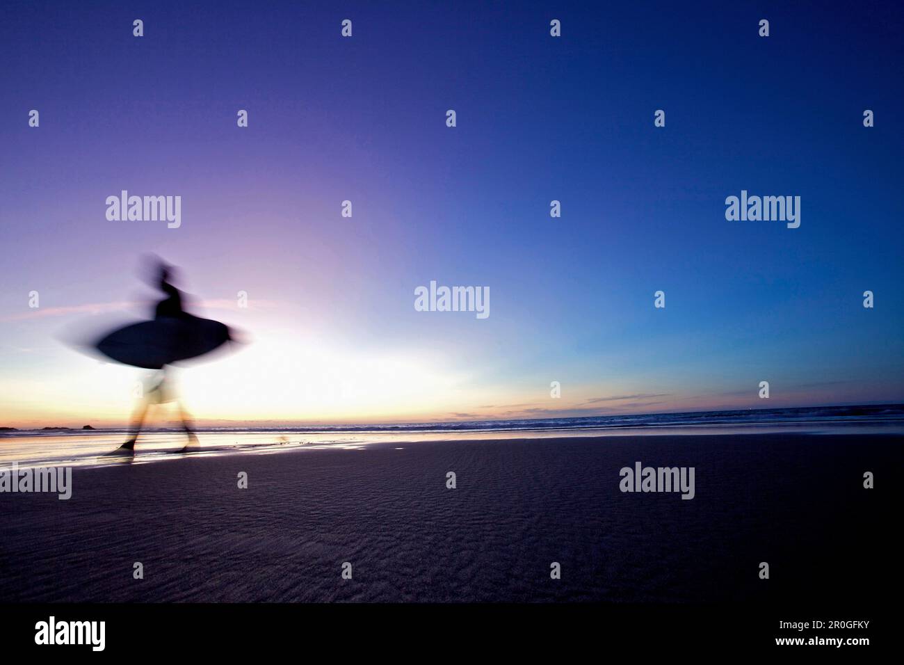 Surfer am Strand, Istmo De La Pared, Fuerteventura, Spanien Stockfoto