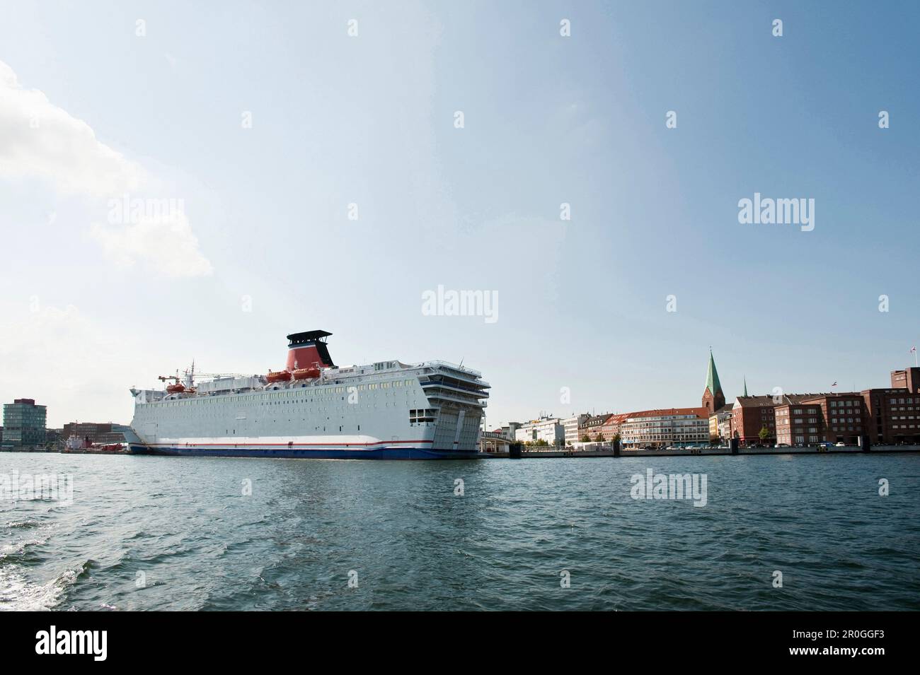 Fähre im Hafen, Kiel, Schleswig-Holstein, Deutschland Stockfoto