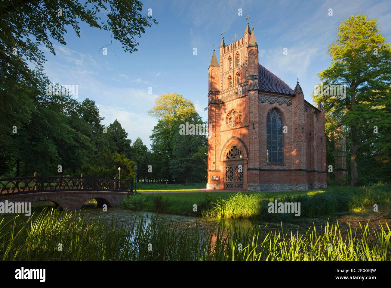 Kirche St. Helena und Andrew auf dem Schlossgelände, Schloss Ludwigslust, Ludwigslust, Mecklenburg-Vorpommern, Deutschland Stockfoto