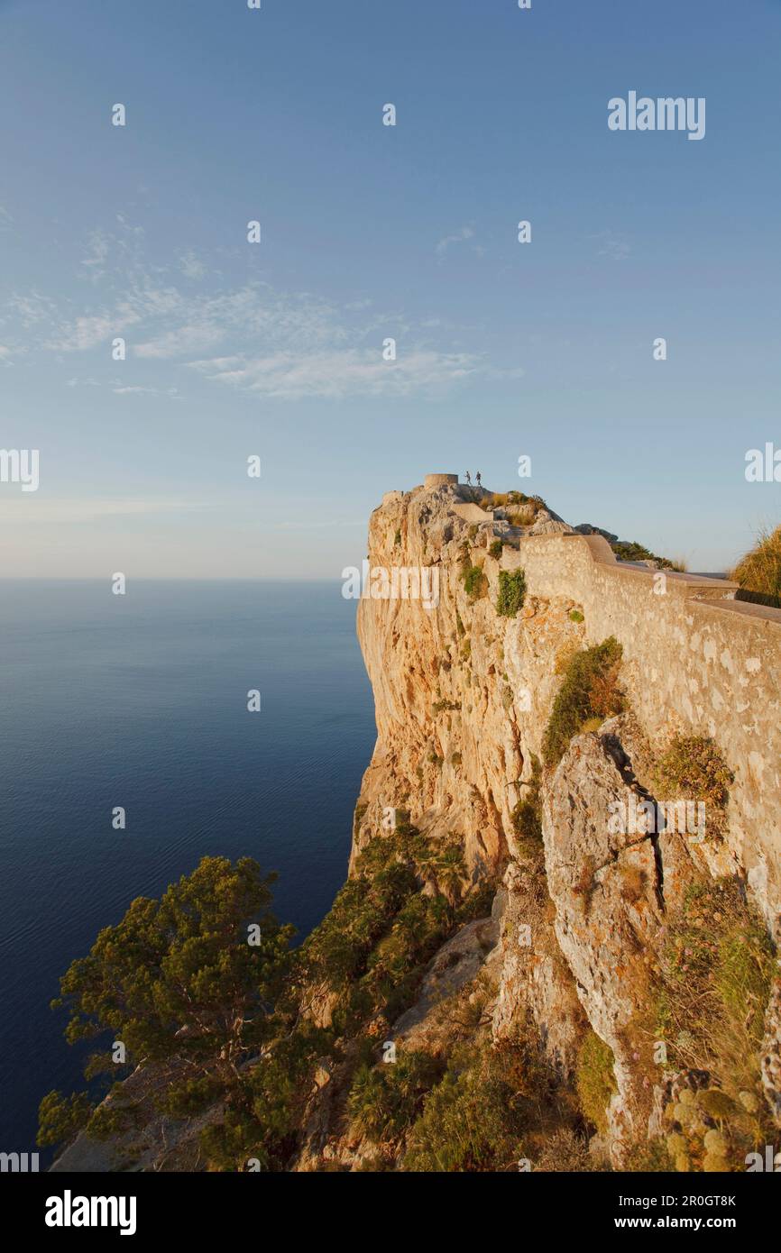 Aussichtspunkt, Mirador d es Colomer, Mirador de Mal Pas, Cap de Formentor, Cape Formentor, Mallorca, Balearen, Spanien, Europa Stockfoto
