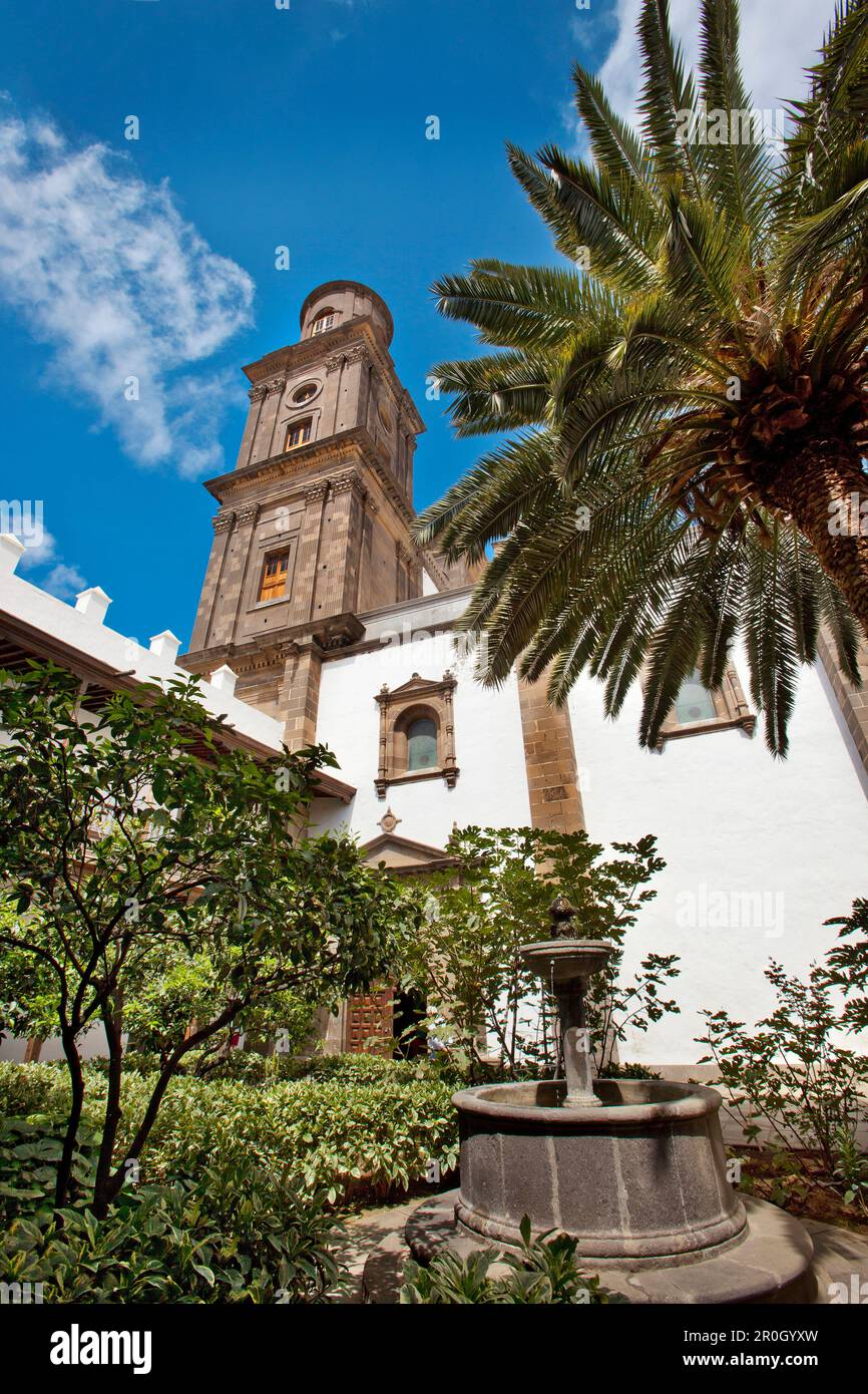 Die Kathedrale Santa Ana in der Altstadt, Vegueta, Las Palmas, Gran Canaria, Kanarische Inseln, Spanien, Europa Stockfoto