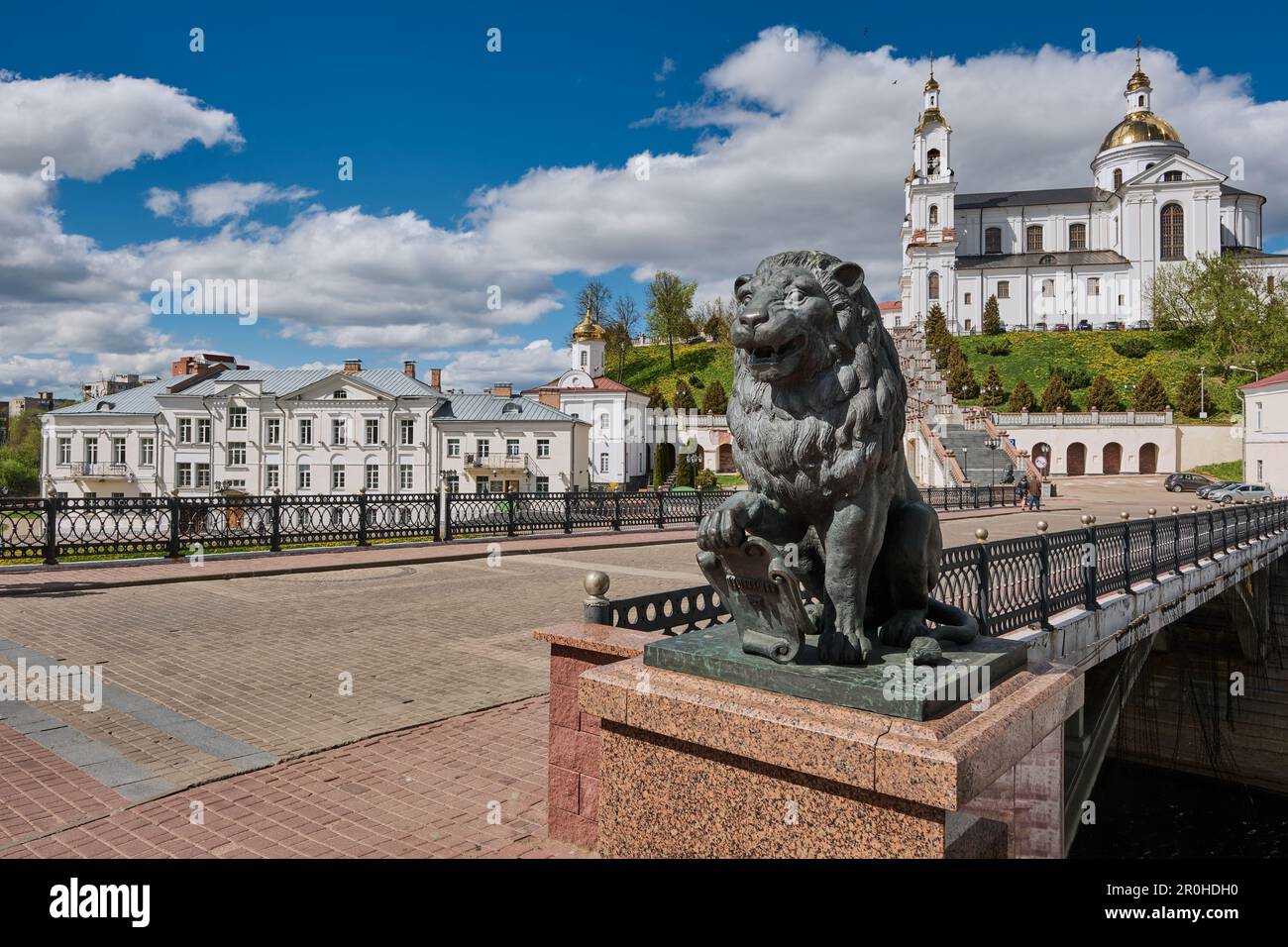 Alte antike Kathedrale der Heiligen Himmelfahrt, Witebsk, Belarus. Stockfoto