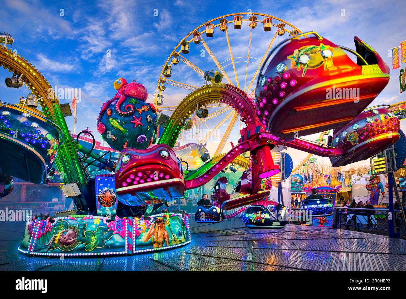 Palmkirmes, größte Gemeindemesse im Frühjahr in NRW, Deutschland, Nordrhein-Westfalen, Ruhrgebiet, Recklinghausen Stockfoto