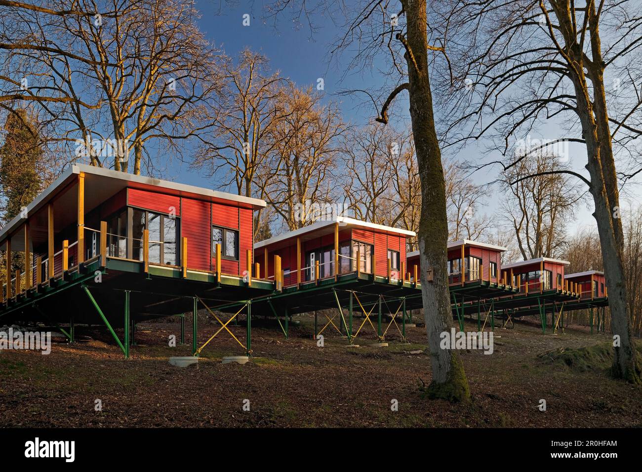 Winzige Häuser Wohngebiet, Deutschland, Nordrhein-Westfalen, Sauerland, Schalksmühle Stockfoto