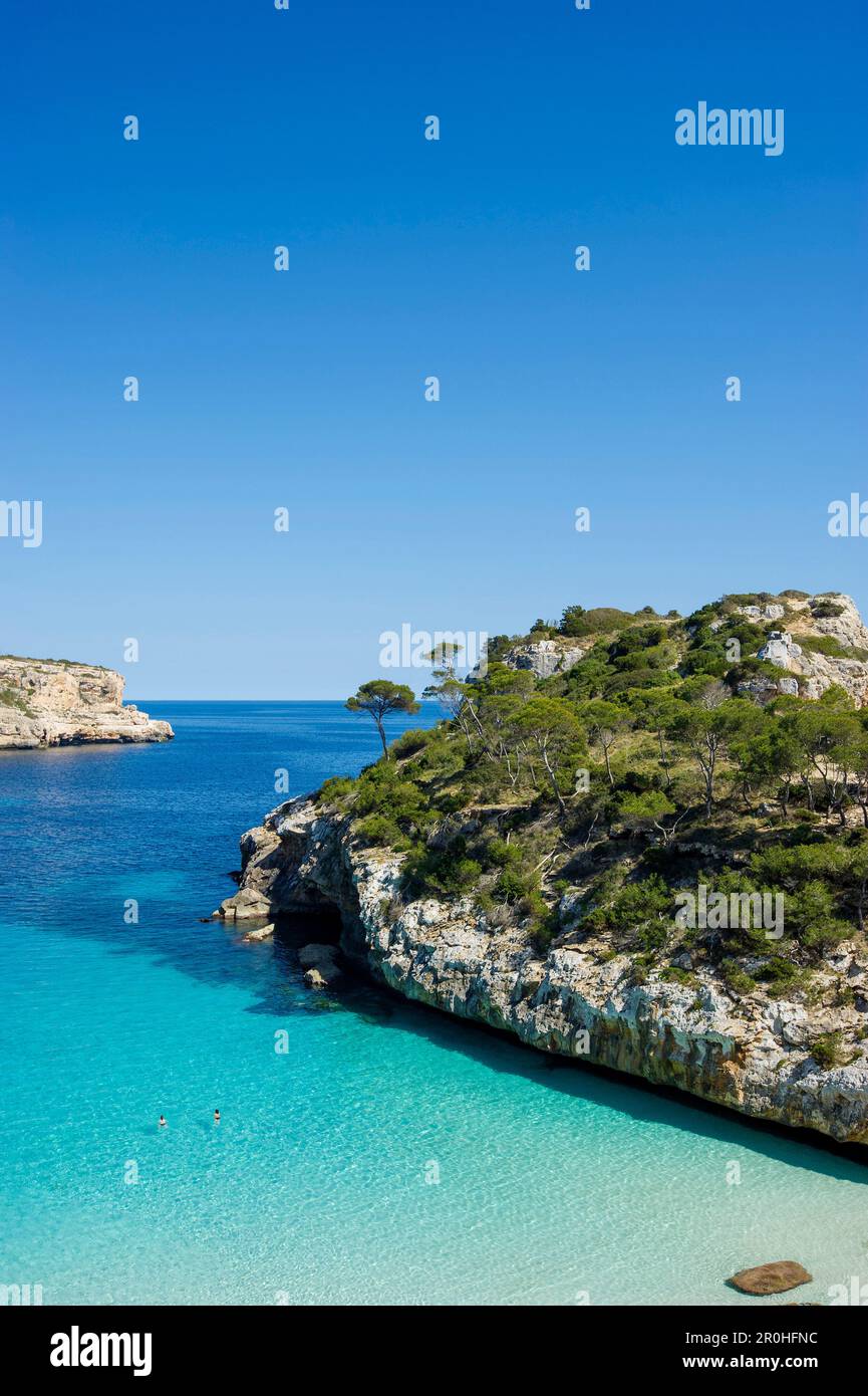 Cala des Moro, in der Nähe von Santanyi, Mallorca, Spanien Stockfoto